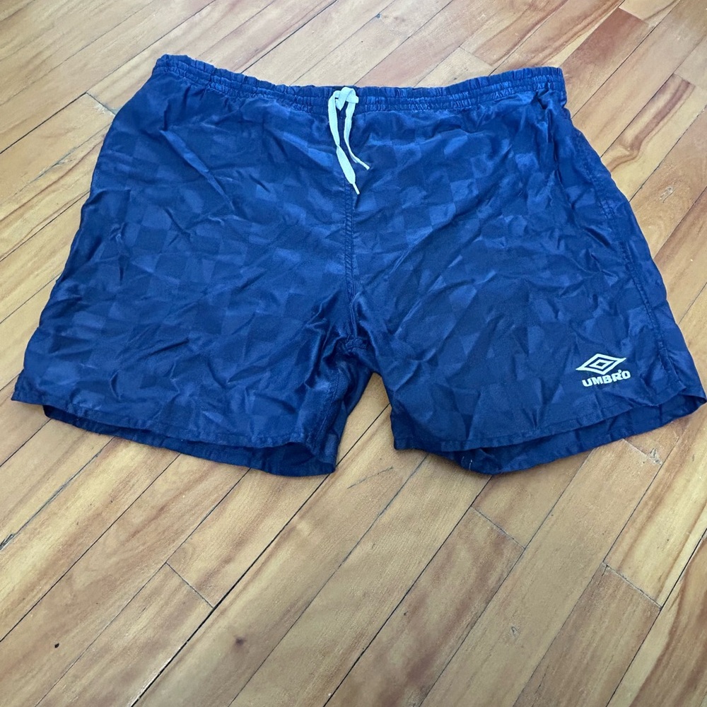 Umbro Blue Geometric Swim Shorts